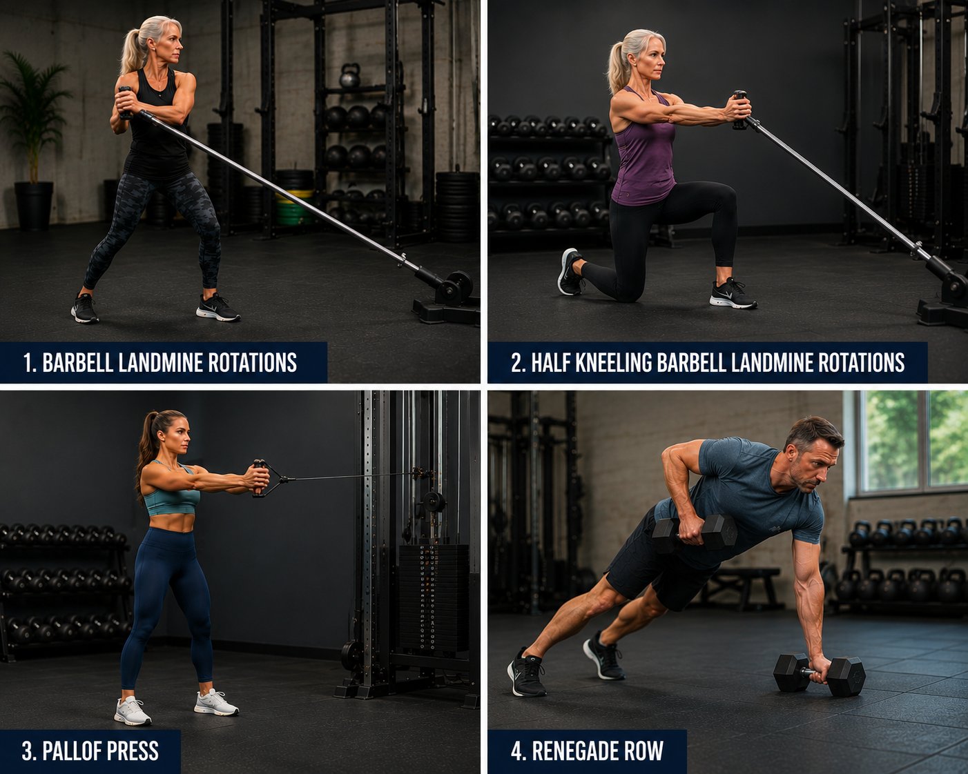 Anti rotation exercises